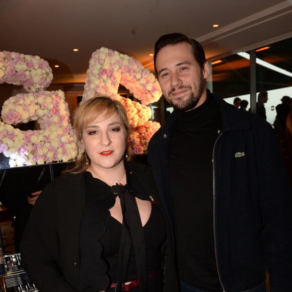 Exclusif - Marilou Berry et son compagnon Alexis - Soirée de lancement des cosmétiques Eymard Gabrielle à l'hôtel Shangri-La à Paris, France, le 12 avril 2018. © Rachid Bellak/Bestimage