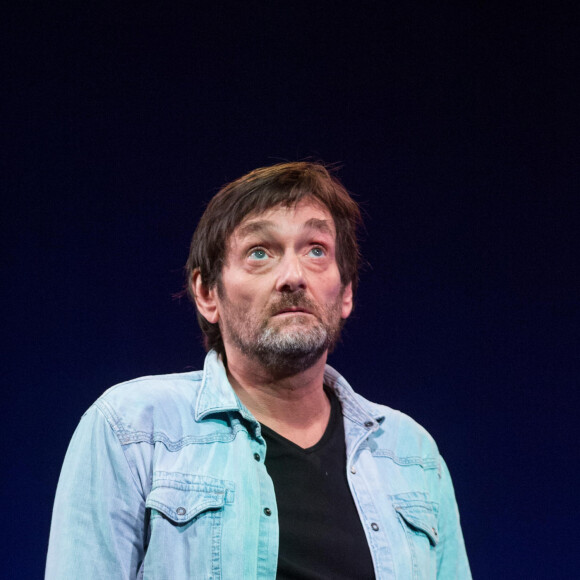 Exclusif - Pierre Palmade - Répétitions du spectacle de la "Troupe à Palmade" sur la scène du théâtre de l'Oeuvre à Paris, avec Muriel Robin en invitée d'honneur. Le 28 avril 2019 © Cyril Moreau / Bestimage 