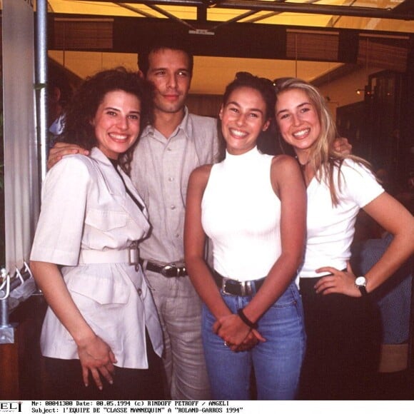 Vanessa Demouy, Cachou - L'équipe de "Classe Mannequin" au tournoi de Roland-Garros 1994.