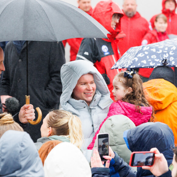 Le prince William de Galles en visite au club Dowlais Rugby Club. Le 28 avril 2023
