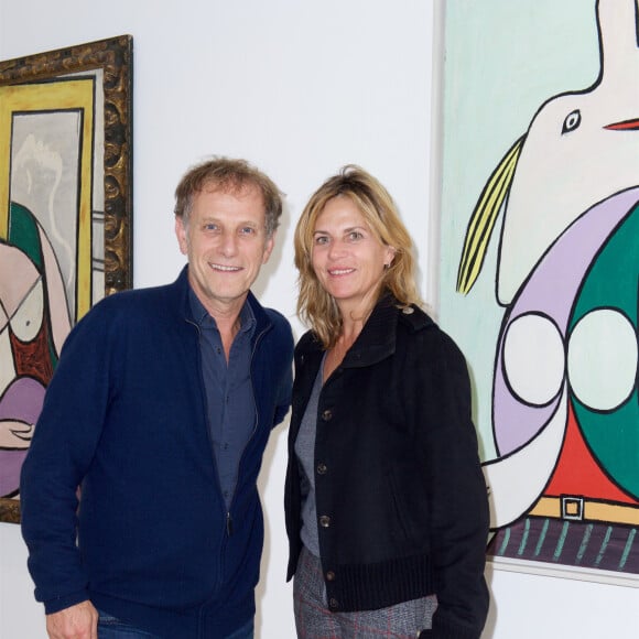 Semi-exclusif - Charles Berling et Virginie Couperie Eiffel - Inauguration de l'exposition "Picasso 1932, Année érotique" au Musée national Picasso à Paris le 10 octobre 2017. © Julio Piatti/bestimage