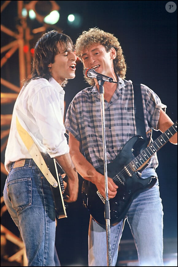 Jean-Jacques Goldman et Michael Jones en 1987