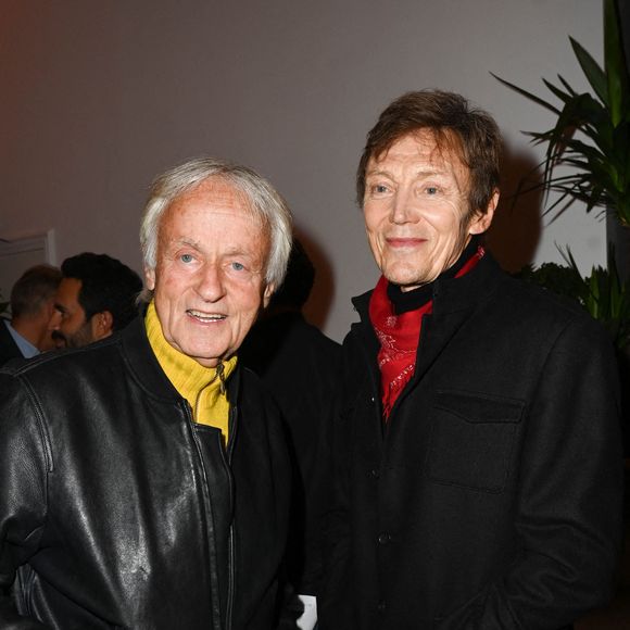 Exclusif - Dave et son compagnon Patrick Loiseau - Soirée de lancement du premier livre de R. Perez "Ma mère, Dieu et Sylvie Vartan" aux éditions Les Escales dans les salons Hoche à Paris le 29 septembre 2021. © Coadic Guirec/Bestimage 