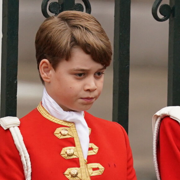 Les invités arrivent à la cérémonie de couronnement du roi d'Angleterre à l'abbaye de Westminster de Londres Le prince George de Galles - Les invités à la cérémonie de couronnement du roi d'Angleterre à l'abbaye de Westminster de Londres, Royaume Uni. 