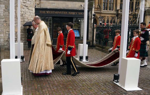 Le roi Charles III d'Angleterre, Le prince George de Galles - Les invités à la cérémonie de couronnement du roi d'Angleterre à l'abbaye de Westminster de Londres, Royaume Uni, le 6 mai 2023. 