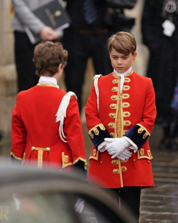 Les invités arrivent à la cérémonie de couronnement du roi d'Angleterre à l'abbaye de Westminster de Londres Le prince George de Galles - Les invités arrivent à la cérémonie de couronnement du roi d'Angleterre à l'abbaye de Westminster de Londres, Royaume Uni, le 6 mai 2023. 