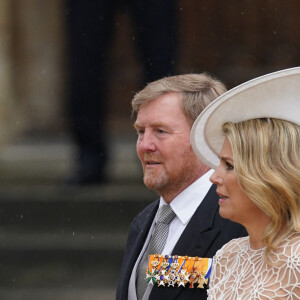 Le roi Willem-Alexander et la reine Maxima des Pays-Bas - Les invités arrivent à la cérémonie de couronnement du roi d'Angleterre à l'abbaye de Westminster de Londres, Royaume Uni, le 6 mai 2023.