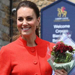 Catherine (Kate) Middleton, duchesse de Cambridge, en visite au château de Cardiff, Royaume Uni, le 4 juin 2022, à l'occasion du jubilé de platine de la reine d'Angleterre. 