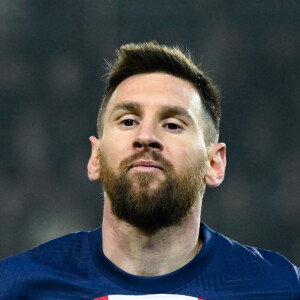 Lionel Messi lors du match de championnat de Ligue 1 Uber Eats opposant le Paris Saint-Germain (PSG) à l'Olympique Lyonnais (0-1) au Parc des Princes à Paris le 2 avril 2023. © Panoramic / Bestimage