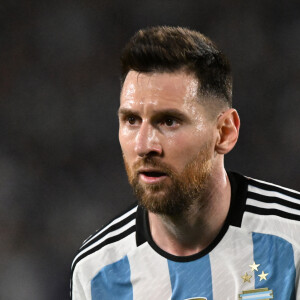 Lionel Messi lors du match amical de football opposant l'Argentine au Panama, à Buenos Aires le 23 mars 2023. © Luciano Bisbal/Action Plus Sports via ZUMA Wire)