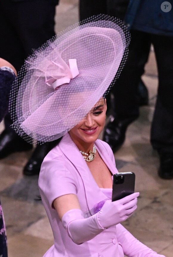 Katy Perry lors de la cérémonie de couronnement du roi d'Angleterre à Londres, Royaume Uni, le 6 mai 2023. 