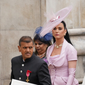 Katy Perry - Sortie de la cérémonie de couronnement du roi d'Angleterre à l'abbaye de Westminster de Londres, Royaume Uni, le 6 mai 2023. 