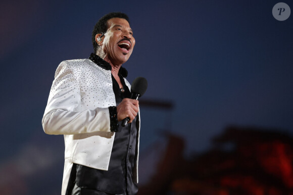 Lionel Richie au concert du couronnement du roi et de la reine dans l'enceinte du château de Windsor, Royaume Uni, le 7 mai 2023.