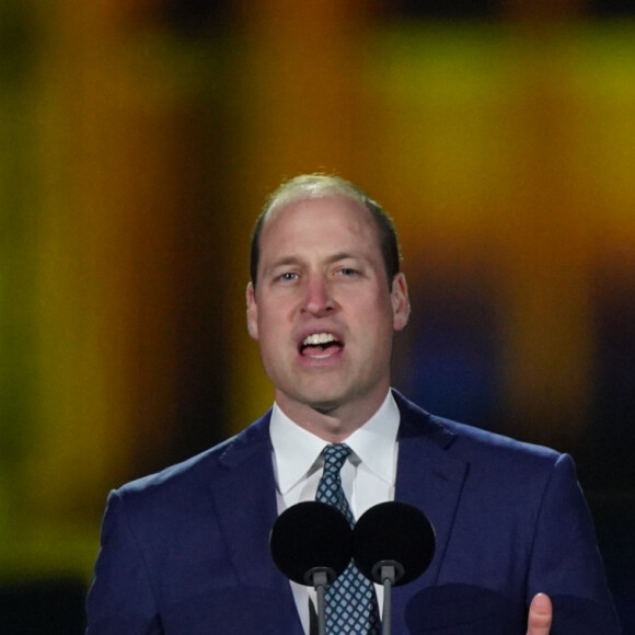 Le prince William, prince de Galles au concert du couronnement du roi et de la reine dans l'enceinte du château de Windsor, Royaume Uni, le 7 mai 2023.