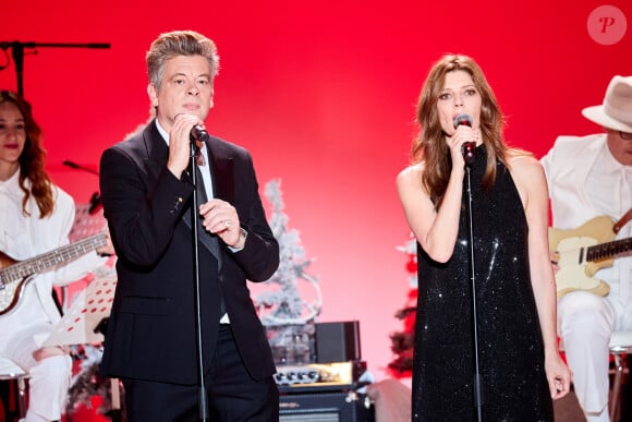 Exclusif - Benjamin Biolay et Chiara Mastroianni lors de l'enregistrement d'un Grand show de Noël "Christmas Show" imaginé par B.Biolay avec une pléiade d'artistes prestigieux au Casino de Paris, France, le 28 septembre 2022. © Cyril Moreau/Bestimage