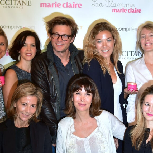 Florence Kieffer est une femme discrète qui ne se montre presque jamais.
Catherine Laborde, Karine de Menonville, Nathalie Renoux, Laurent Delahousse, Claire Barsacq, Florence Dauchez, guest, Sabrina Ibrahim, Patricia Loison, Claire Chazal, Tina Kieffer et Sabrina Herlory - Conférence de presse de l'opération "La flamme Marie Claire" à l'hôtel Le Marois à Paris le 15 juin 2015