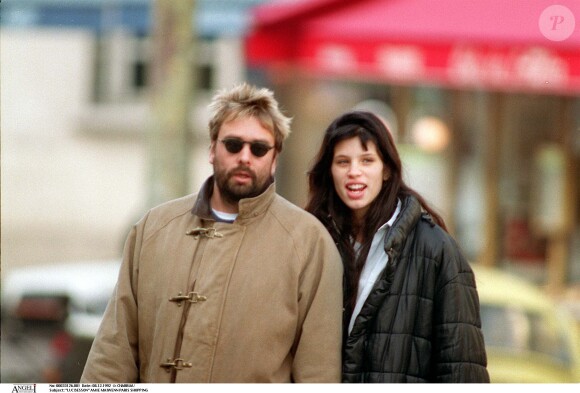 Luc Besson et Maïwenn à Paris.