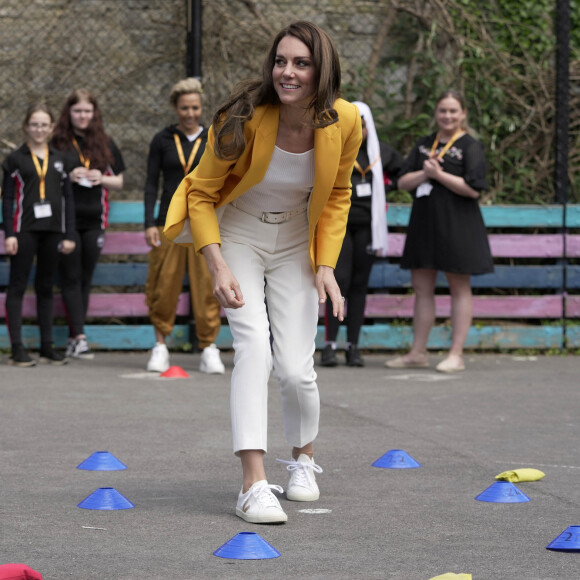 Catherine (Kate) Middleton, princesse de Galles, lors d'une visite au centre communautaire Percy à Bath, le 16 mai 2023.