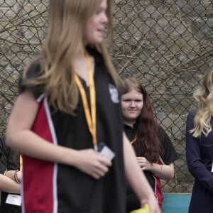 Catherine (Kate) Middleton, princesse de Galles, lors d'une visite au centre communautaire Percy à Bath, le 16 mai 2023. Cette visite a pour but de rencontrer les jeunes soutenus par l'organisme de bienfaisance, "Dame Kelly Holmes Trust Youth Development". 