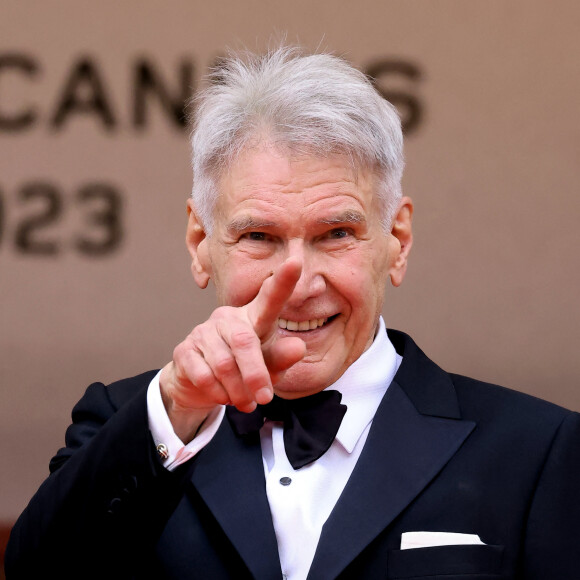 Harrison Ford - Montée des marches du film " Indiana Jones et le cadran de la destinée (Indiana Jones and the Dial of destiny) " lors du 76ème Festival International du Film de Cannes, au Palais des Festivals à Cannes. Le 18 mai 2023 © Jacovides-Moreau / Bestimage 