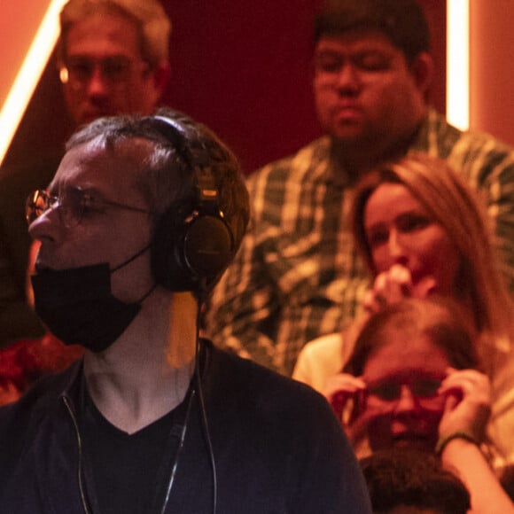 Exclusif - Carla Bruni Sarkozy et son mari Nicolas Sarkozy - Enregistrement de l'émission "Le Grand Echiquier", diffusée le 1er juillet sur France 2. Le 21 mars 2022 © Cyril Moreau / Bestimage