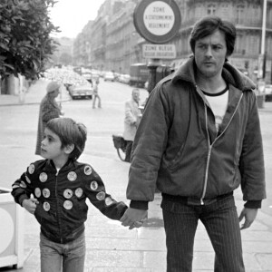 Anthony Delon et son fils Anthony à Paris (image d'archive)
