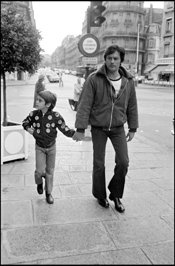 Anthony Delon et son fils Anthony à Paris (image d'archive)