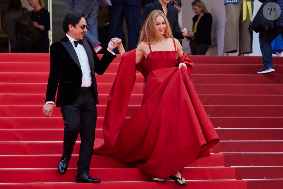 Jennifer Lawrence - Montée des marches du film « Anatomie d’une chute » lors du 76ème Festival International du Film de Cannes, au Palais des Festivals à Cannes. Le 21 mai 2023 © Jacovides-Moreau / Bestimage