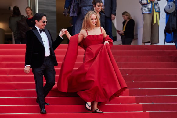 Jennifer Lawrence - Montée des marches du film « Anatomie d’une chute » lors du 76ème Festival International du Film de Cannes, au Palais des Festivals à Cannes. Le 21 mai 2023 © Jacovides-Moreau / Bestimage