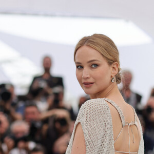 La productrice Jennifer Lawrence au photocall de "Bread and Roses" lors du 76ème Festival International du Film de Cannes, le 21 mai 2023. © Jacovides / Moreau / Bestimage