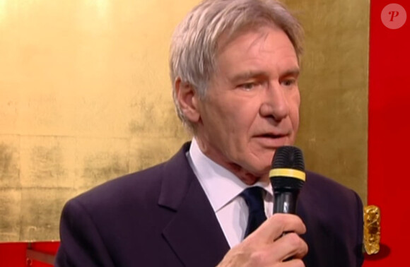 Harrison Ford fait son arrivée au théâtre du Châtelet (Paris).