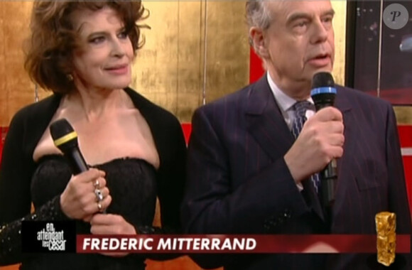 Fanny Ardent et l'actuel ministre de la Culture, Frédéric Mitterrand.