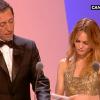 Vanessa Paradis, habillée par Chanel, remet le César du Meilleur réalisateur... avec la complicité du très taquin Gad Elmaleh !