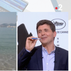 Thomas Sotto a lancé un défi impropable à sa chroniqueuse qui est à Cannes pour le Festival dans "Télématin", France 2