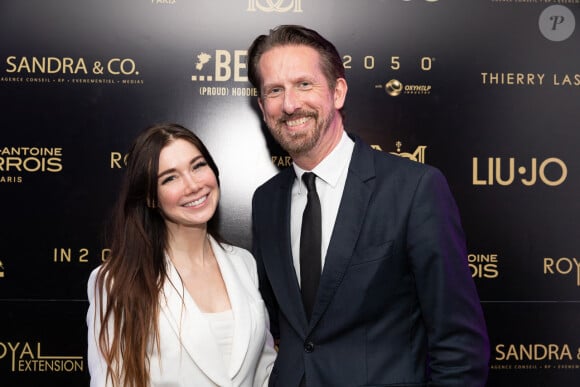 Exclusif - Julia Gershun (Topmodel of the world 2017, mrs universe 2018) et Sam Bobino (Président of La Baule Film Festival) - Soirée à la suite Sandra & Co lors du 76ème Festival International du Film de Cannes le 21 mai 2023. © Aurelio Stella /Bestimage