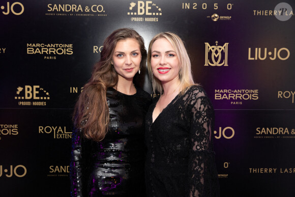 Exclusif - Karoline Frick-Scholz et Justine Chantry lors de la soirée à la suite Sandra & Co lors du 76ème Festival International du Film de Cannes, France, le 20 mai 2023. © Aurelio Stella/Bestimage