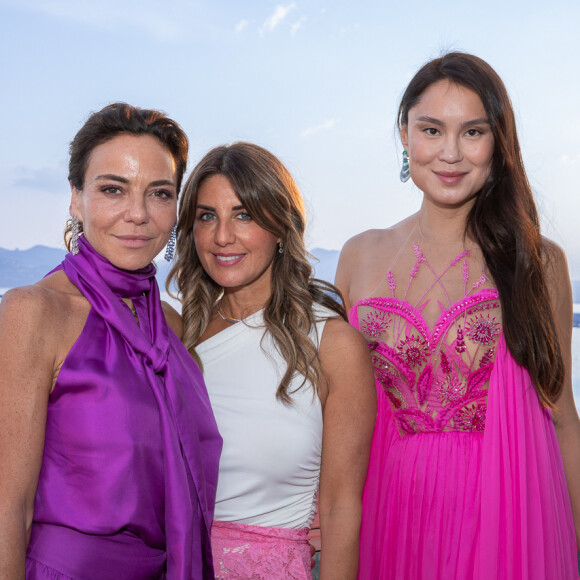 Exclusif - Sandra Sisley, Sandie Illouz et Maria Lisowska - Présentation de la collection de joaillerie Helena Joy à la suite Sandra & Co lors du 76ème Festival International du Film de Cannes le 22 mai 2023. © Aurelio Stella/Bestimage