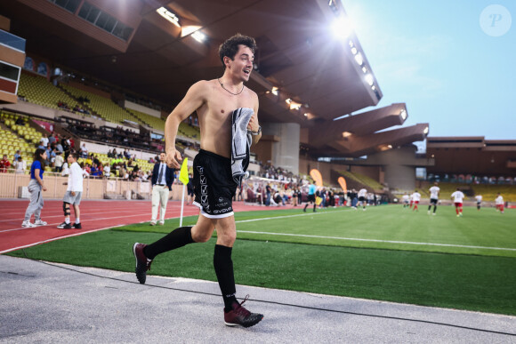 Charles Leclerc - Match de charité de la 30ème édition du "World Stars Football" avec des pilotes de F1 et des stars du football au profit de l'association "Star Team For The Children" au stade Louis II à Monaco le 23 mai 2023.