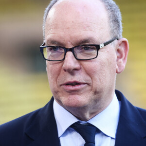 Le prince Albert II de Monaco - Match de charité de la 30ème édition du "World Stars Football" avec des pilotes de F1 et des stars du football au profit de l'association "Star Team For The Children" au stade Louis II à Monaco le 23 mai 2023.