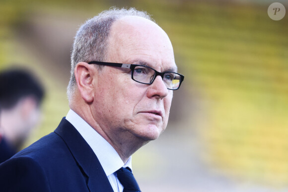 Le prince Albert II de Monaco - Match de charité de la 30ème édition du "World Stars Football" avec des pilotes de F1 et des stars du football au profit de l'association "Star Team For The Children" au stade Louis II à Monaco le 23 mai 2023.