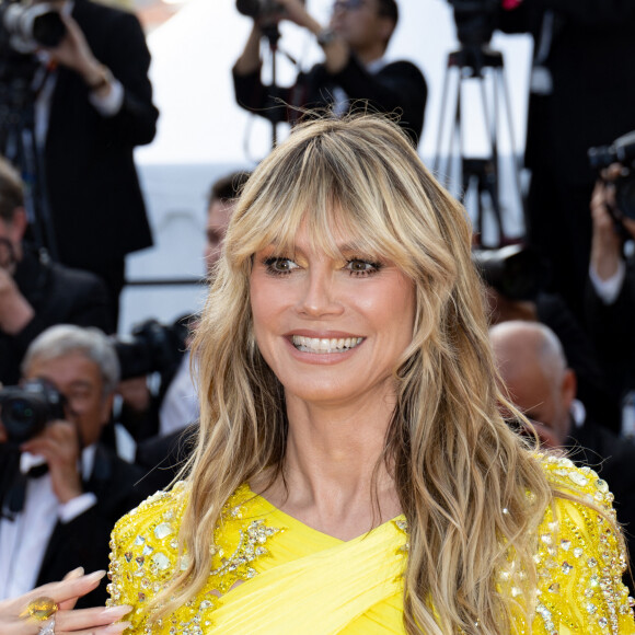 Heidi Klum - Montée des marches du film " La passion de Dodin Bouffant " lors du 76ème Festival International du Film de Cannes, au Palais des Festivals à Cannes. Le 24 mai 2023 © Jacovides-Moreau / Bestimage 