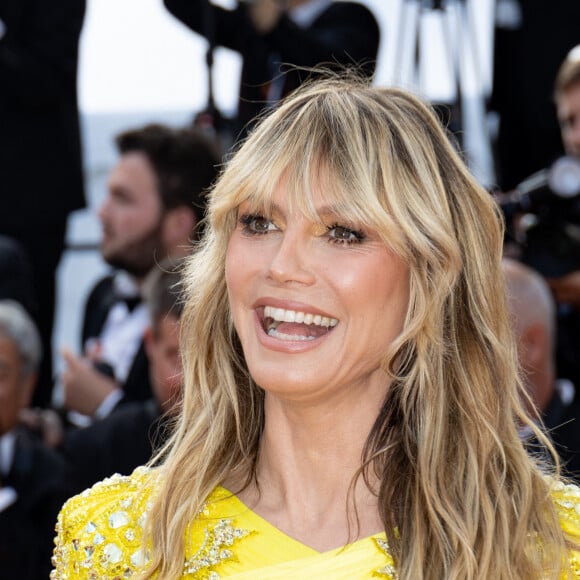 Heidi Klum - Montée des marches du film " La passion de Dodin Bouffant " lors du 76ème Festival International du Film de Cannes, au Palais des Festivals à Cannes. Le 24 mai 2023 © Jacovides-Moreau / Bestimage 