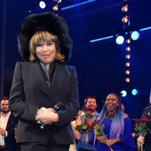 Tina Turner assiste à la première de la comédie musicale "Tina" à Hambourg en Allemagne le 3 mars 2019.