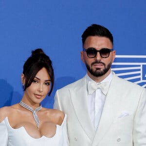 Nabilla Benattia et son mari Thomas Vergara - Photocall du gala de l'AmFar 2023 à l'Hôtel du Cap-Eden-Roc, Antibes, lors du 76ème Festival International du Film de Cannes. Le 25 mai 2023. © Moreau-Jacovides / Bestimage