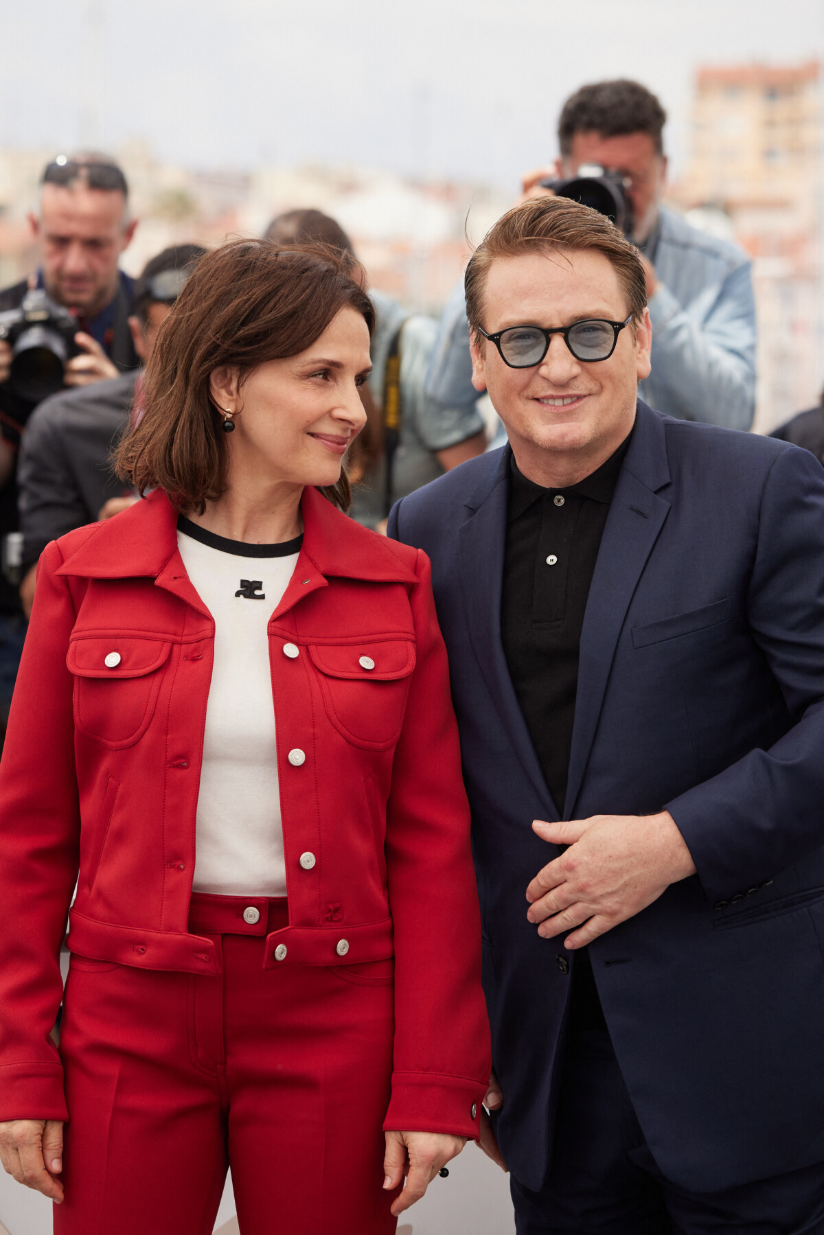 Photo A Cannes Il A Aussi Retrouvé Son Ex Compagne Juliette Binoche Juliette Binoche Et Benoît