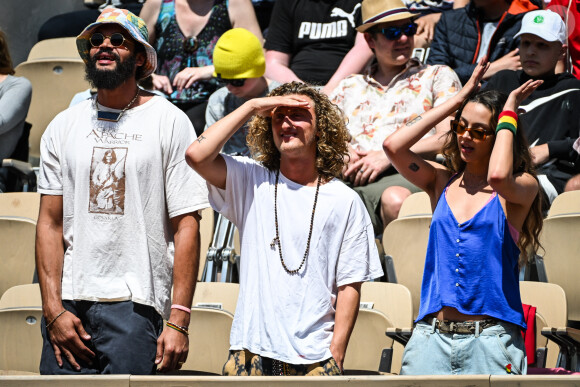 Joakim Noah, Jenaye Noah et Joalukas Noah - Concert de Yannick Noah lors des internationaux de France de Tennis de Roland Garros 2023 à Paris le 27 mai 2023. © Matthieu Mirville/Bestimage 