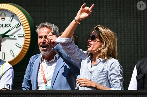 Marc Maury et Amélie Mauresmo - Concert de Yannick Noah lors des internationaux de France de Tennis de Roland Garros 2023 à Paris le 27 mai 2023. © Matthieu Mirville/Bestimage 
