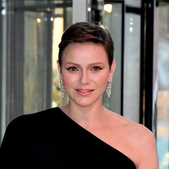 La princesse Charlene de Monaco - Dîner de gala du 80ème Grand Prix de Formule 1 de Monaco remporté par le pilote Red Bull M. Verstappen, à Monaco le 28 mai 2023. La soirée s'est déroulé dans la Salles des Etoiles du Sporting Monte-Carlo. © Bruno Bebert/Bestimage 