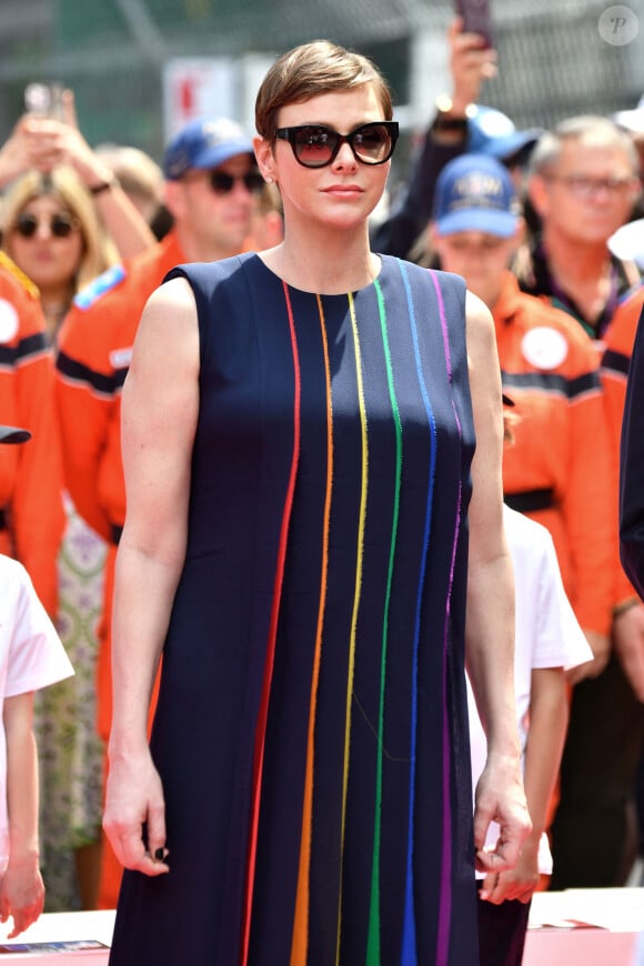 Mais rien n'est trop beau pour la maman de Jacques et Gabriella 
La princesse Charlène de Monaco - Remise de prix du 80ème Grand Prix de Monaco de Formule 1 à Monaco le 28 Mai 2023. © Bruno Bebert/Bestimage 