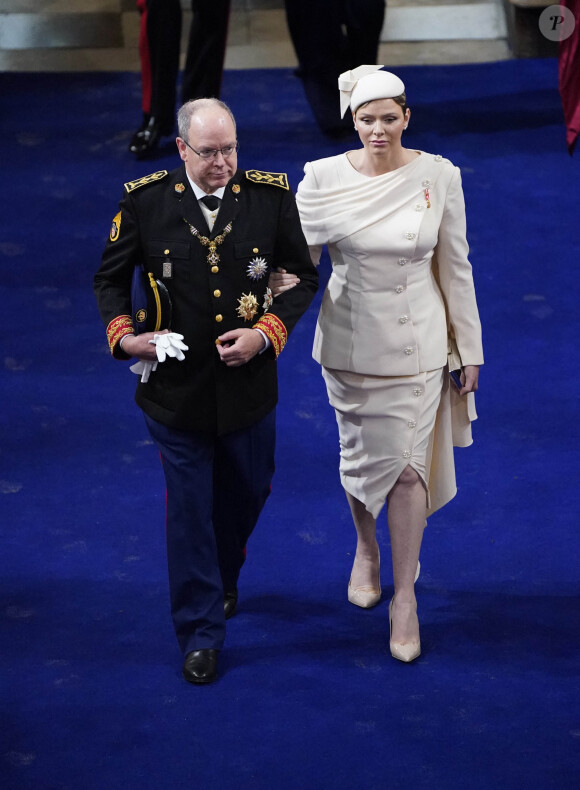 Andrew Matthews - Les invités à la cérémonie de couronnement du roi d'Angleterre à l'abbaye de Westminster de Londres Le prince Albert II et la princesse Charlène de Monaco - Les invités à la cérémonie de couronnement du roi d'Angleterre à l'abbaye de Westminster de Londres, Royaume Uni, le 6 mai 2023. 